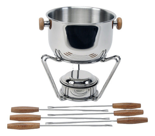 Golden Art Stainless Steel Fondue Pot for Chocolate and Cheese 2988 1