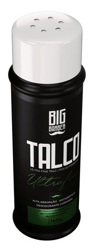 Talco Pó Ultrafino Big Barber 140g Perfumado Atacado 12 Unid 3