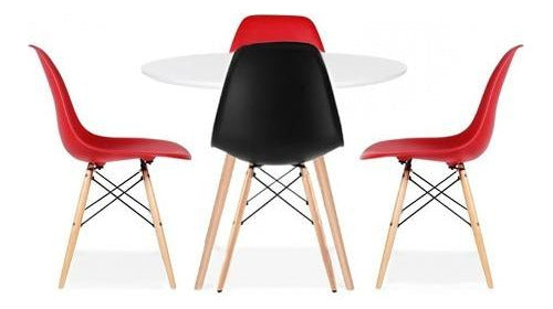 Lumax Eames Round Table 120cm Wooden Legs Premium Quality 2