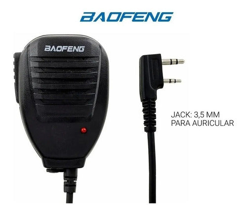 Micrófono Parlante De Mano Baofeng Original Uv5r Uv82 Bf888 2