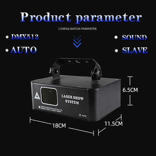 Linha Efeito Do Feixe De Laser De 500mw Rgb Do Projetor Do 5