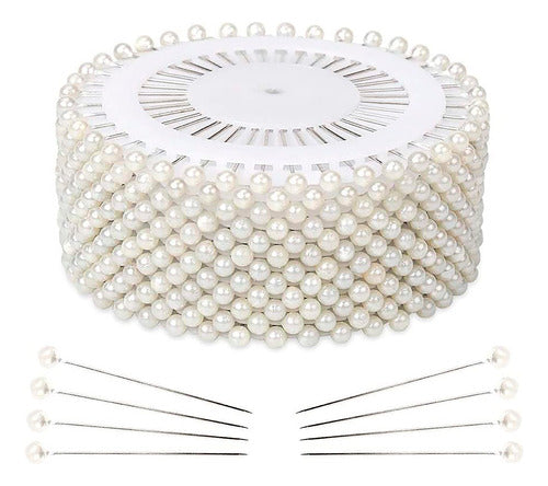 Deco Import Pearl Head Pins - 480 Units 0