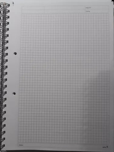 Nivel 10 Hard Cover Notebook A4 Cactus Line with Graph Paper 7