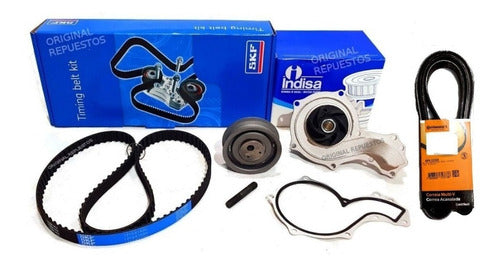 Kit  Distribución Skf + Bomba Agua + Poly-v Vw Gol Nafta 1.6 0