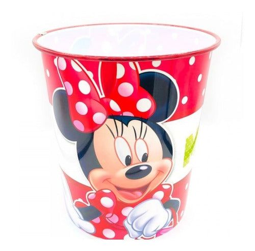 Cesto De Basura Infantil Minnie Para Papeles 5 Litros 0