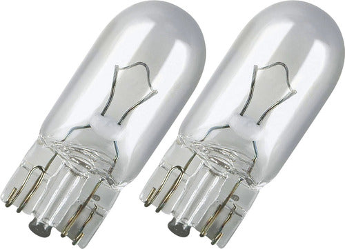Pair of Osram T10 12V W5W Verre 2825 Position Lamps 0