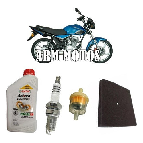 Kit Service Keller Stratus 150 - Aceite Castrol - Arm Motos 0