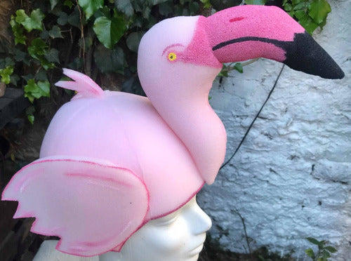 My Funny Hats Flamingo Foam Headpiece Costume 5