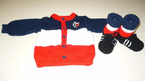 Paratubebe First Rugby Sweater and Booties Set for Your Baby 3