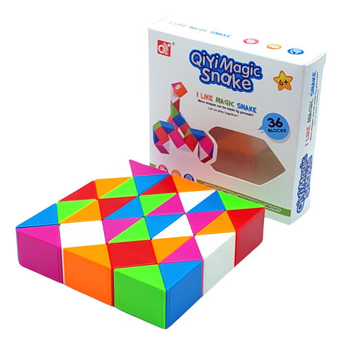 Qiyi Cubo Magico Snake - Serpiente 36 Piezas Puzzle Ingenio 0