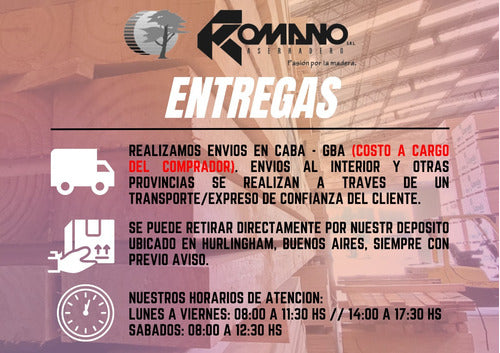 Romanosrl Buña Goteron Encofrado 1 X 1 - Valor Paq 50 Mts 3