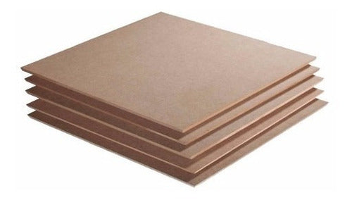 5 Peças De Mdf Cru 6mm 20x20cm Placa 0