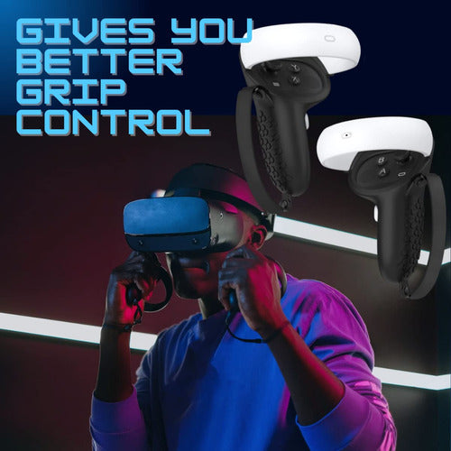 Amzdm Controller Grip for Oculus Meta Quest 2 - Black 1