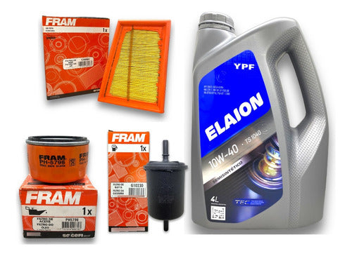 Renault Kit Service Elaion 10w40 + 3 Filters Sandero Logan 1.6 K4M 0