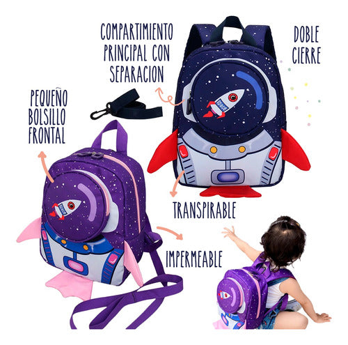 Krokus Rocket Backpack for Kids Preschool 1