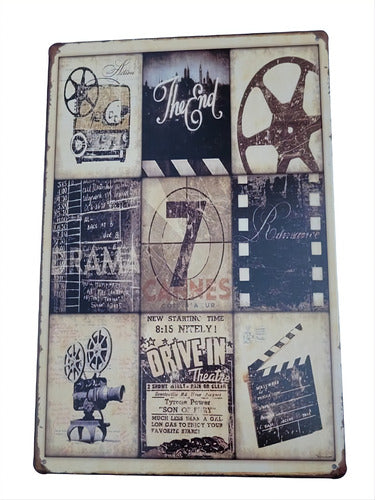 iAtik Store Vintage Movie Signs - Retro Horizontal and Vertical Style 1