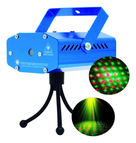 Canhão Laser Sd6m Jogo De Luz Led Projetor Raios Pontilhados 0