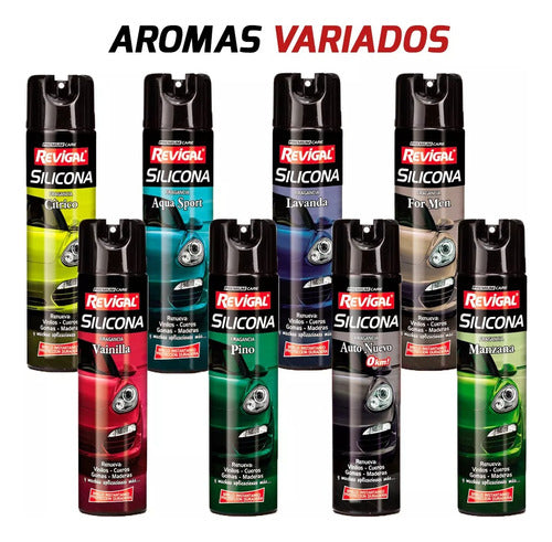 Silicone Aerosol for Auto Interior and Exterior by Revigal, Cleans and Protects 1