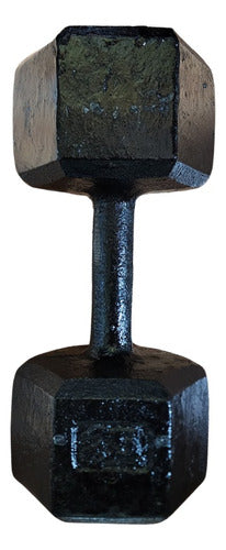 Hexagonal Dumbbell 25kg - 100% Solid Iron Weights 3