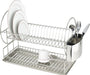 Hogar Actual Double Tray Dish Drainer Cutlery Holder Stainless Steel 440 0