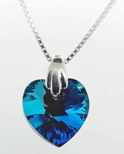 Swarovski Elements Heart Crystal Pendant Necklace 1