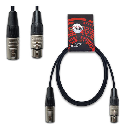 MSCables XLR Male to Female Cable 90 cm Rack Interconnection 0