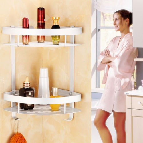 Champú Cesta Ducha Caddy Baño Esquina Rack Almacenamiento So 3