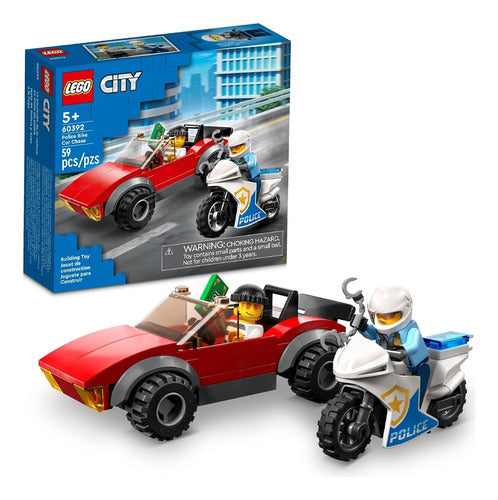 Lego City Police Bike Car Chase Set 60392 4