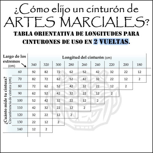 Cinturon Reforzado Para Artes Marciales Sireum 9c/1v 2