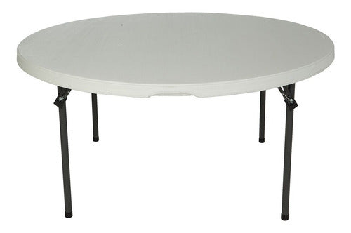 Exahome Large Round Catering Table for Events and Garden 0