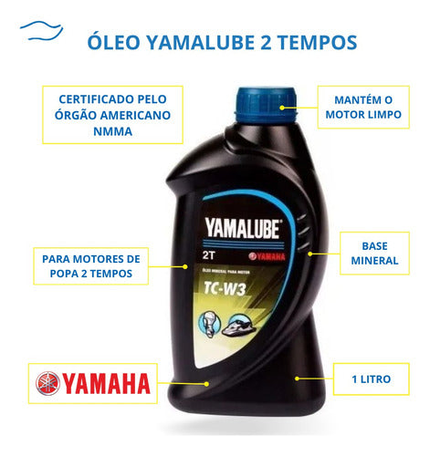 Óleo 2 Tempos Yamalube - 1 L - Kit 4 Und. 1