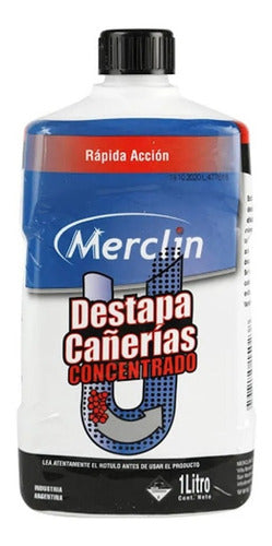 Merclin Destapa Cañerias Concentrado 1 Lt 0