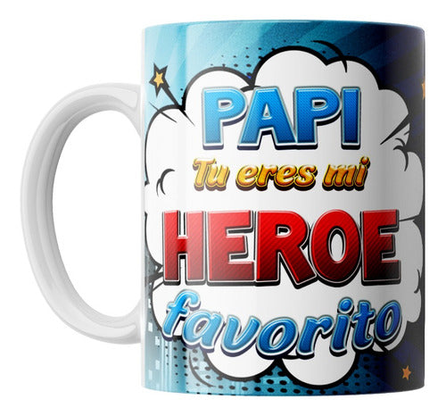 Sublismall Tazas Dia Del Padre | Super Heroes | Ceramica #018 0