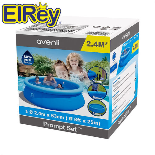 Piscina Jilong Gomón Inflable 2074 L 240x63cm - El Rey 1