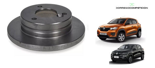 Front Brake Discs and Pads Kit for Renault Kwid Solid 6