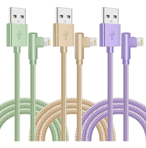 Cargador Para iPhone, Paquete De 3 Cables Lightning 0