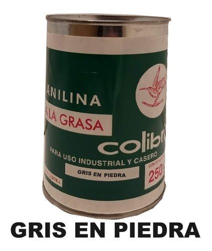 Anilina A La Grasa Colibri X 250 Grs Gris En Piedra 1