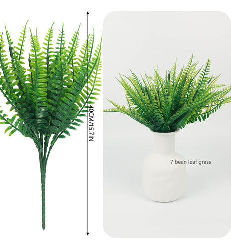 Tearom Large Artificial Ferns for Outdoors Set of 6 1