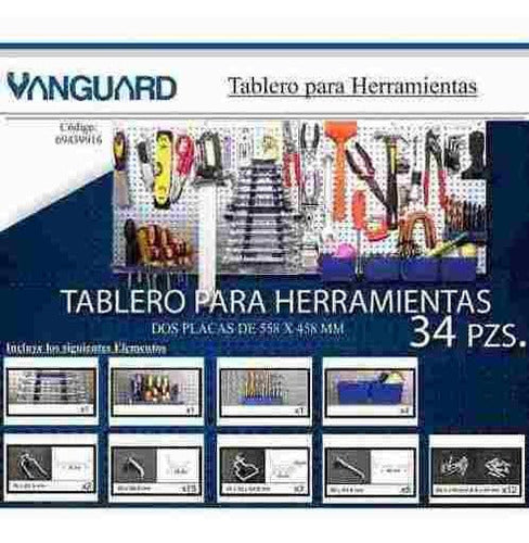 Vanguard Tool Organizer Panel Board X 34 Pcs 1