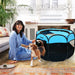 Goozii Portable Collapsible Dog Playpen - Blue 1