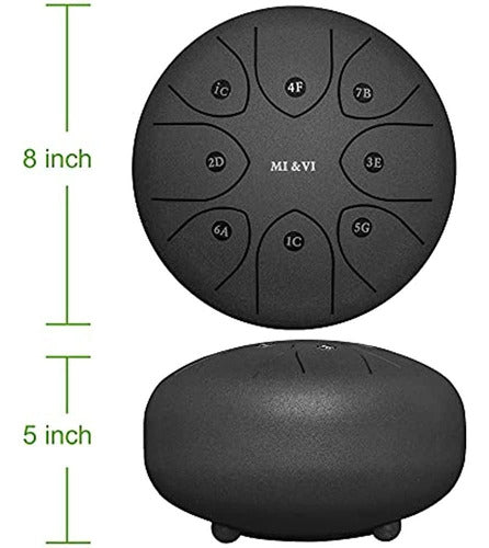 Mi&vi 2021 Tambor De Lengüeta De Acero Profesional | Batería 1
