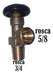 Valvula Para Tubo De Argon Rosca 3/4 Macho Salida 5/8 Hembra 1