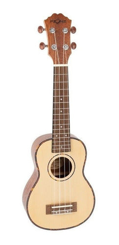 Ukelele Fzone Fzu-07s Soprano Abeto Natural C/funda Cuota 0