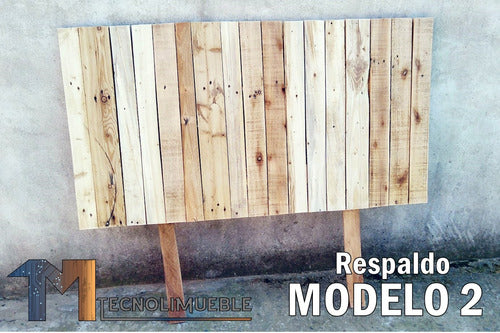 Vintage Eco Wood 1 Place Bed Headboard Rustic Style 5