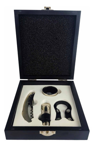 Father's Day Wine Accessories Set in Box - Bz3 1