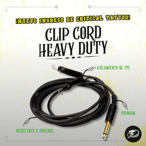 Critical Cable Clip Cord Heavy Duty - Tattoo 1