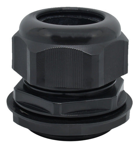 Prensacable Plastico 1 3/4 Ajuste 22 A 32mm Negro Conico X10 0