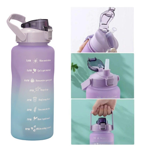 T-Max Motivational Water Bottle 1.5 Liters Sporty for Gym 6