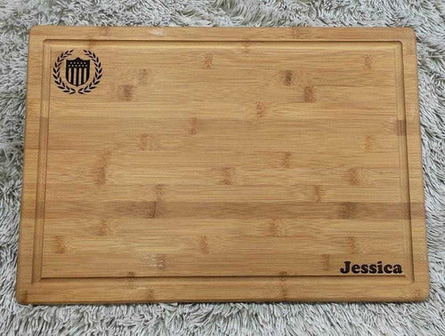 MT Maderas Personalized Bamboo Family Serving Board 3