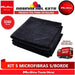 Microfibra Negras 5 Unidades 330 Gsm  Para Lavados Detailing 1